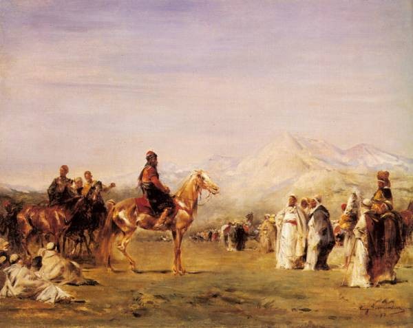 Arab Encampment In The Atlas Mountains